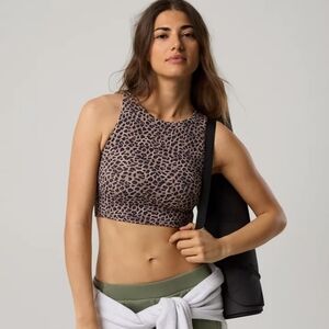 Aerie Offline Leopard Print Sports Bra Size Small Tank Top